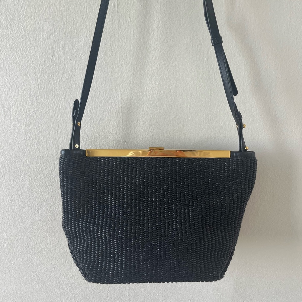 Khaite Augusta Limited Edition Black Raffia Bag